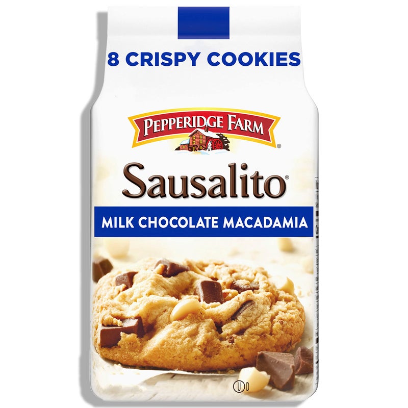 Pepperidge Farm Sausalito Crispy Milk Chocolate Macadamia Nut Cookies, 7.2 OZ Bag (8 Cookies) - Image 1